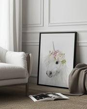 Floral Unicorn Framed Art Lola Peacock | Home or Office Art