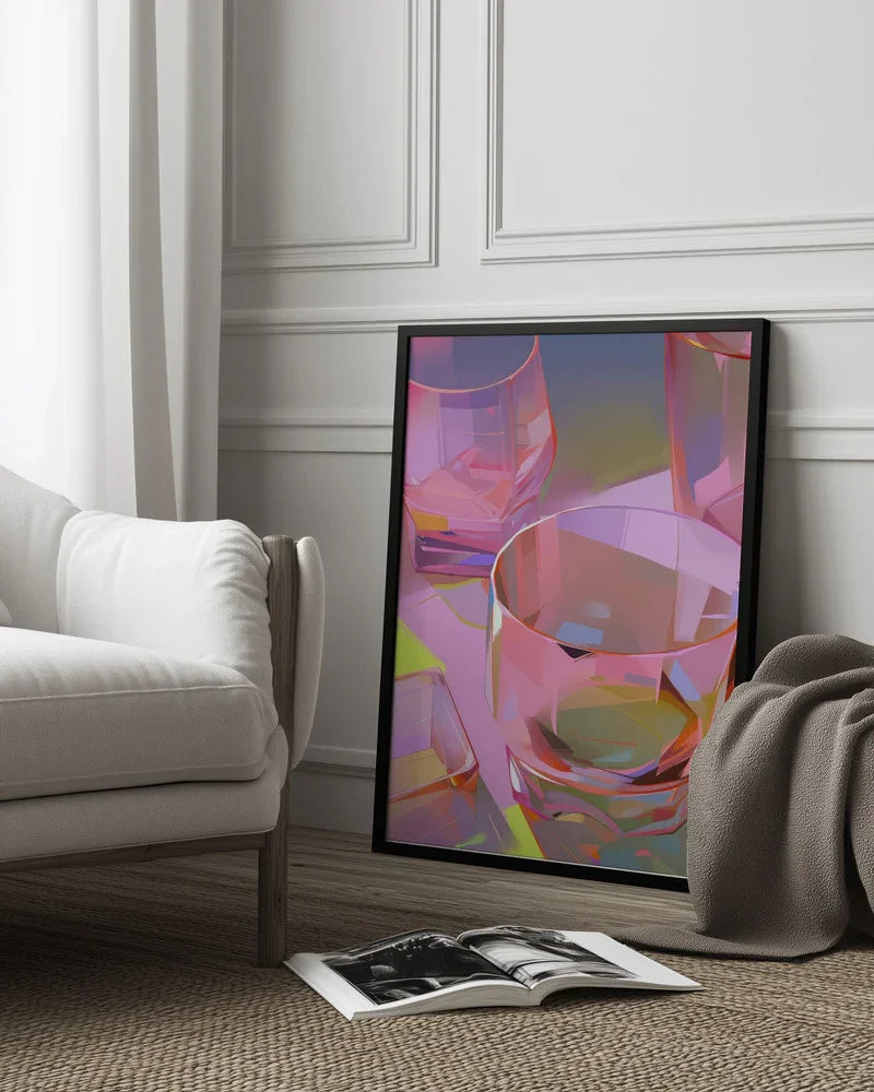 Pink Glasses 2 - Treechild Framed Art | Home or Office Art