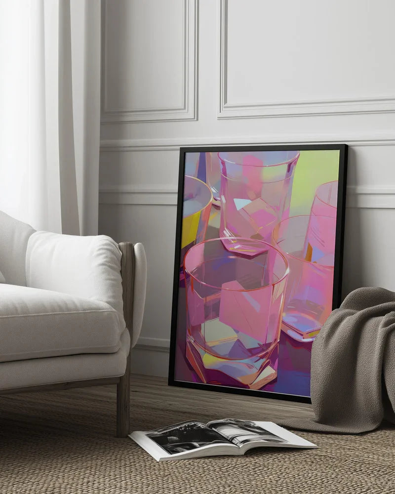 Pink Glasses - Treechild Framed Art | Home or Office Art