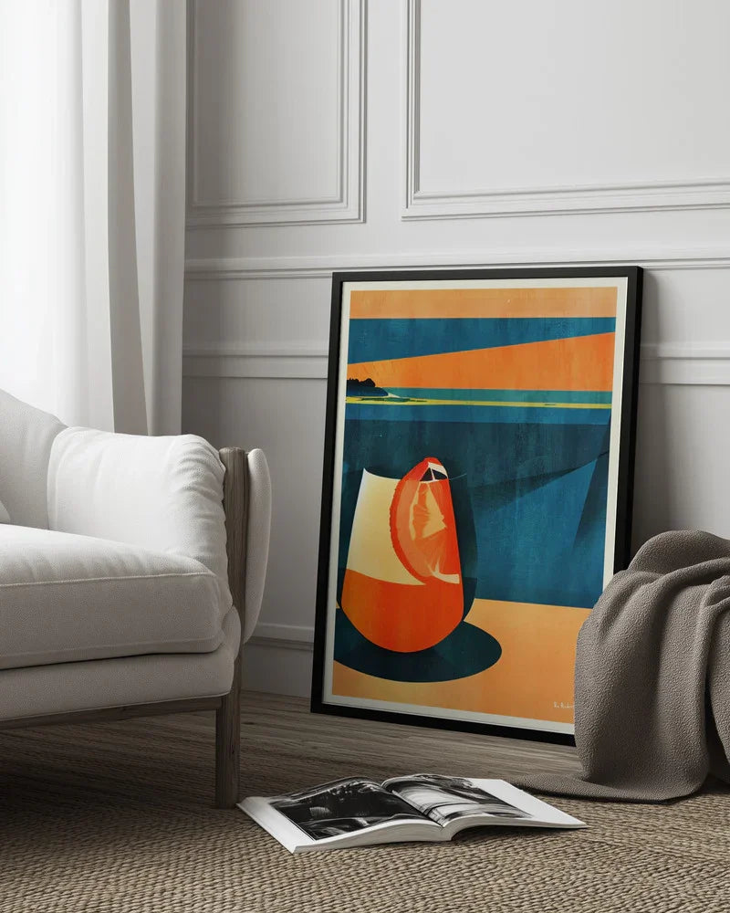 Negroni At Sunset - Bo Anderson Framed Art | Home or Office Art