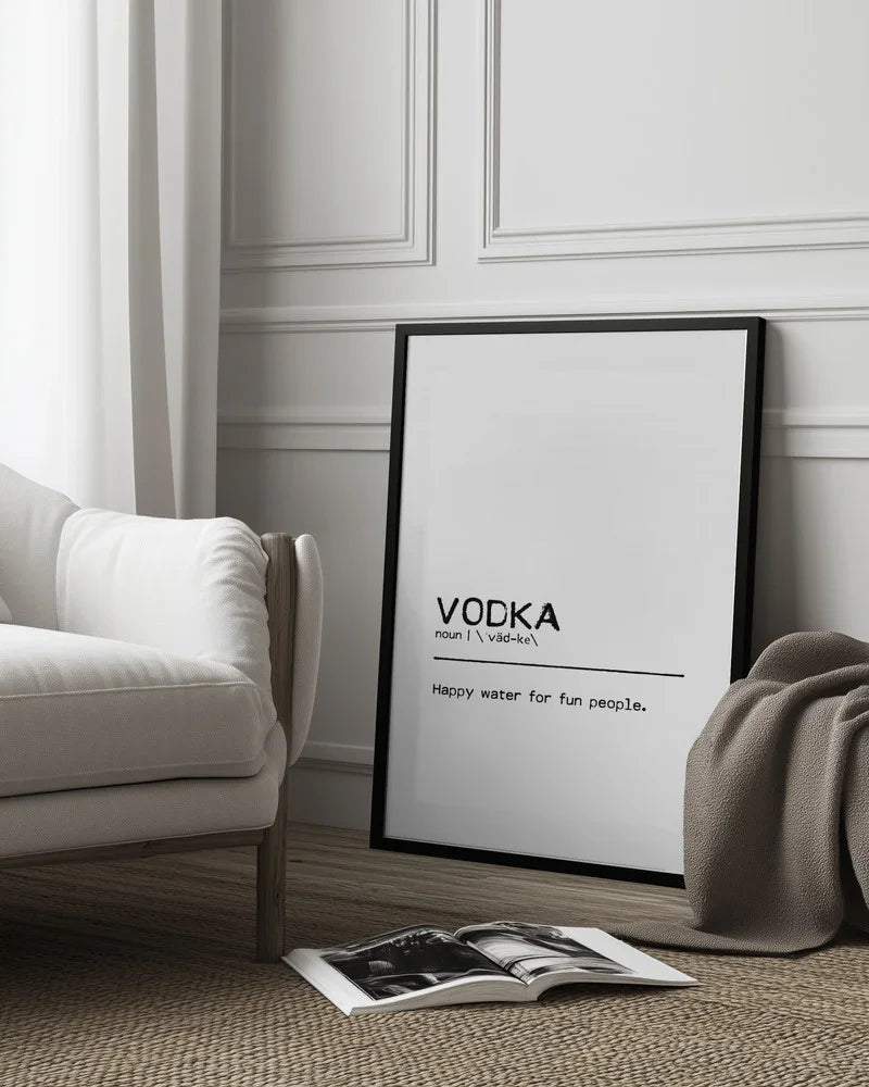 Quote Vodka Fun - Orara Studio Framed Art | Home or Office Art