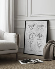 Cheers Cocktails - Martina Framed Art | Home or Office Art