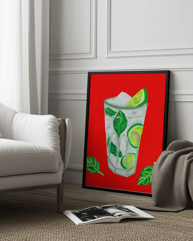 Mojito Extra Mint - Alice Straker Framed Art | Home or Office Art