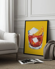 Negroni Sunshine Yellow - Alice Straker Framed Art | Home or Office Art