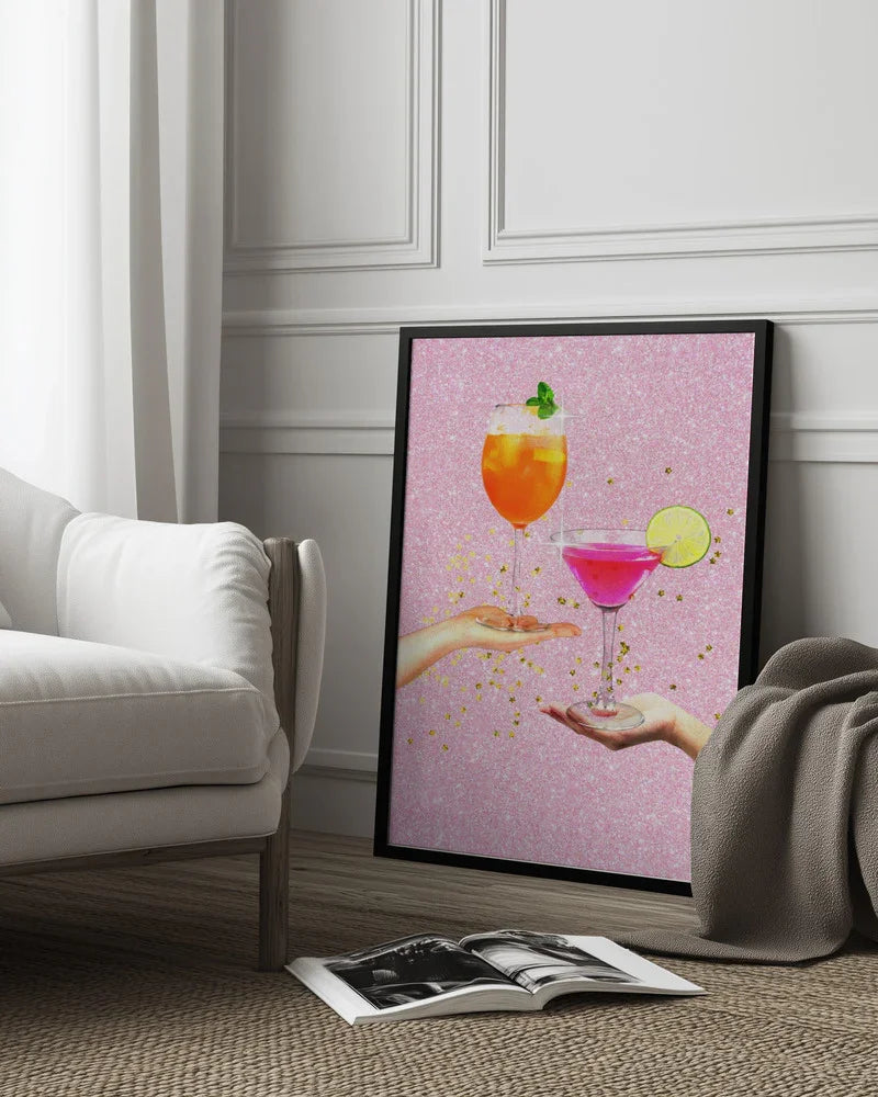 Sparkling Cheers - Athene Fritsch Framed Art | Home or Office Art
