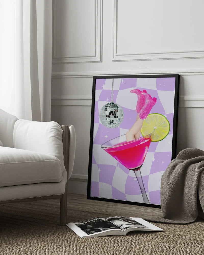 Disco Drink Delight - Athene Fritsch Framed Art | Home or Office Art