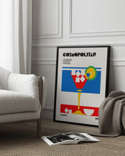 Cosmopolitan Bauhaus Cocktail - Retrodrome Framed Art | Home or Office Art