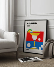 Margarita Bauhaus Cocktail - Retrodrome Framed Art | Home or Office Art