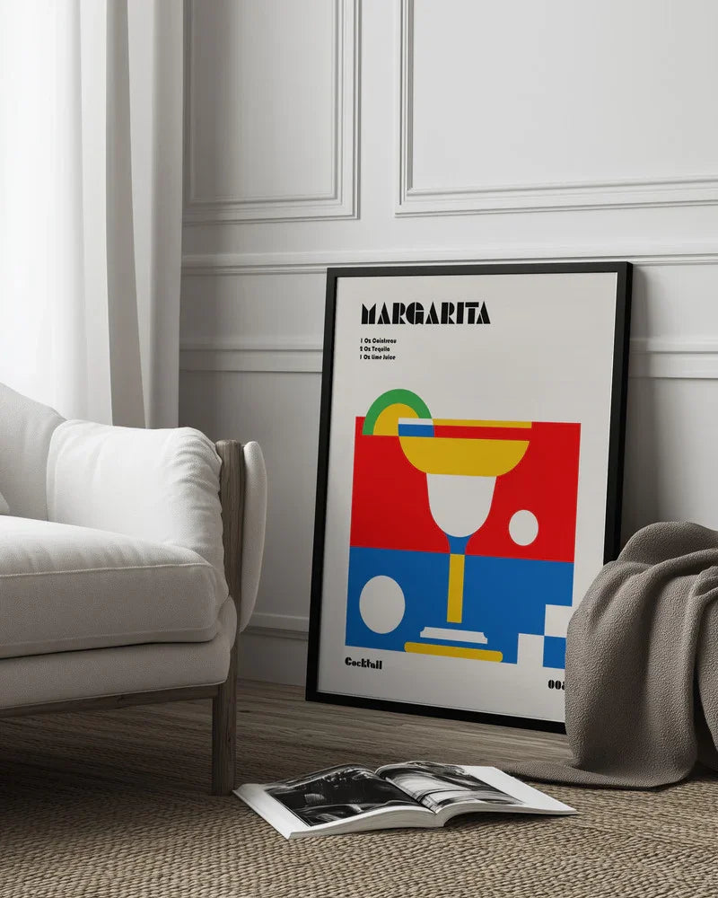 Margarita Bauhaus Cocktail - Retrodrome Framed Art | Home or Office Art