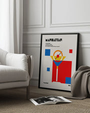 Manhattan Bauhaus Cocktail - Retrodrome Framed Art | Home or Office Art