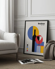 Bauhaus Wine Lodge - Retrodrome Framed Art | Home or Office Art