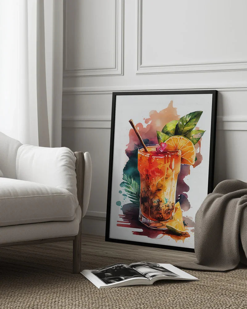 Drinks cocktail - Justyna Jaszke Framed Art | Home or Office Art