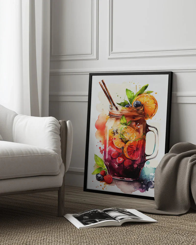 Drinks cocktail - Justyna Jaszke Framed Art | Home or Office Art