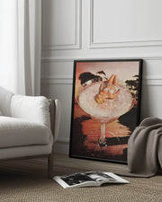 Glitter Pink Margarita - Vertigo Artography Framed Art | Home or Office Art