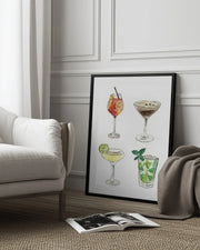 Cocktails - Petra Lizde Framed Art | Home or Office Art