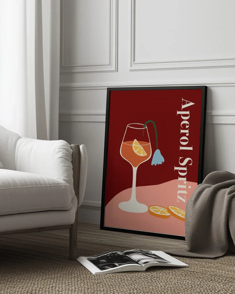 Aperol Spritz - Miho Art Studio Framed Art | Home or Office Art