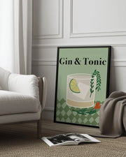 Gin & Tonic - Miho Art Studio Framed Art | Home or Office Art
