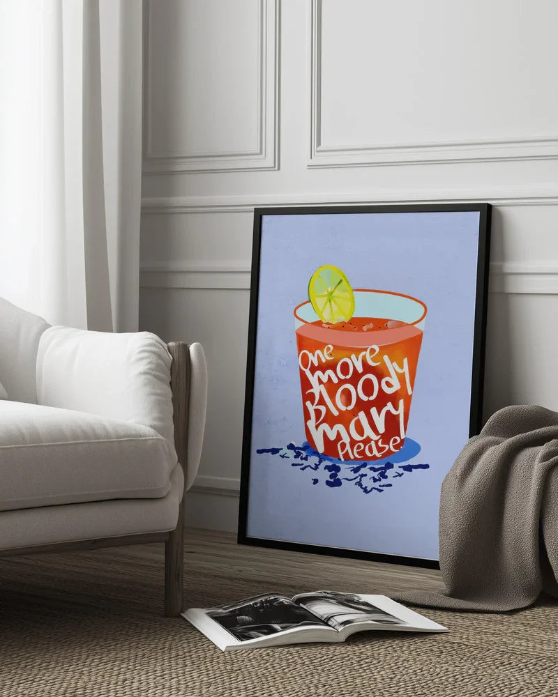 One More Bloody Mary Please - Uma Gokhale Framed Art | Home or Office Art