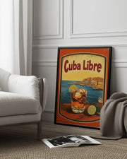 Cuba Libre Vintage Commercial - Andreas Magnusson Framed Art | Home or Office Art