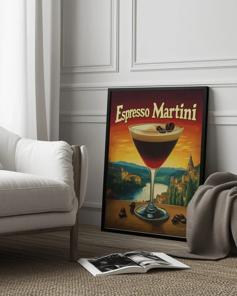 Espresso Martini Vintage - Andreas Magnusson Framed Art | Home or Office Art