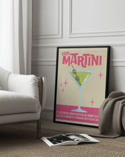 Dirty Martini Cocktail 01.png - WallChart Art Studio Framed Art | Home or Office Art