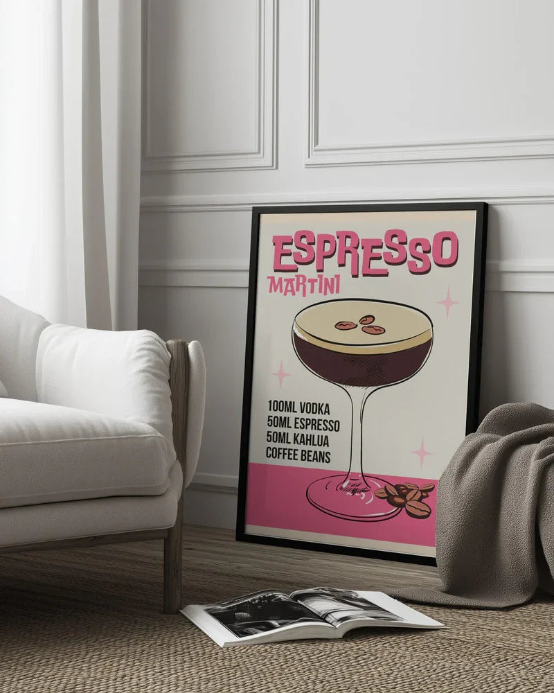 Espresso Martini - WallChart Art Studio Framed Art | Home or Office Art