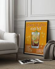 Long Island Iced Tea - WallChart Art Studio Framed Art | Home or Office Art