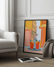Two Aperols Please! - Uma Gokhale Framed Art | Home or Office Art