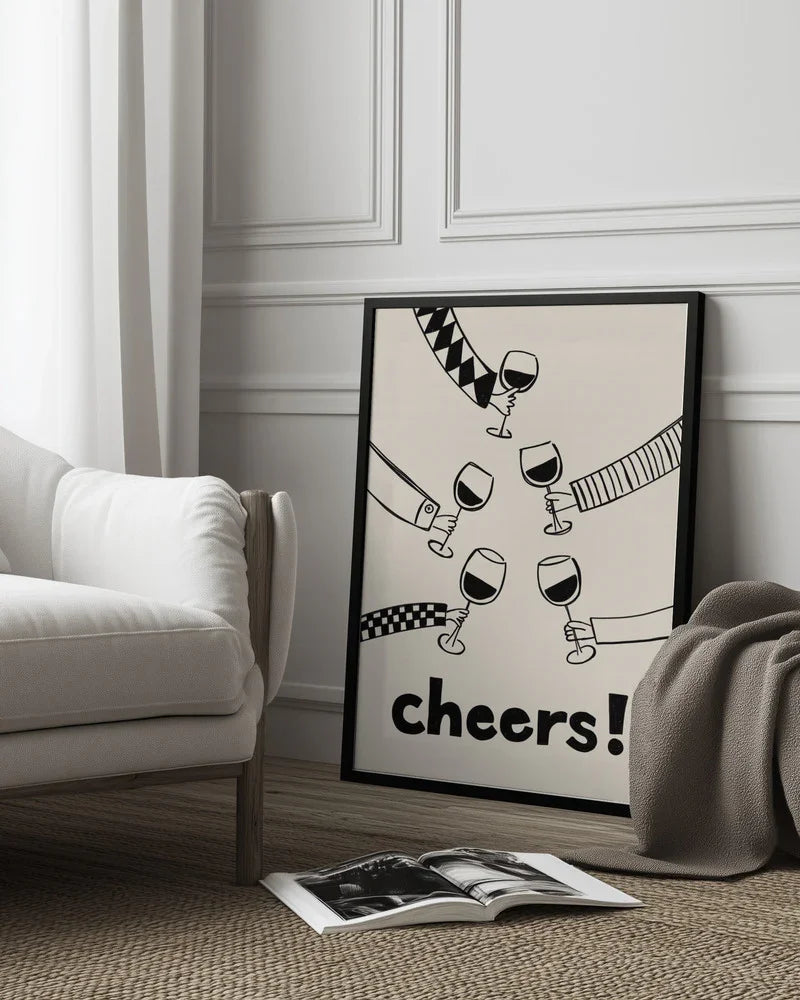 Cheers! Wine Celebration - Rio Soléy Framed Art | Home or Office Art