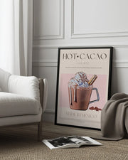 A Mug of Creamy Hot Cacao - Nazma Khokhar Framed Art | Home or Office Art