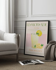 Refreshing Glass of Lemonade - Nazma Khokhar Framed Art | Home or Office Art