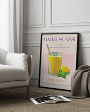 Mango Lassi Delight - Nazma Khokhar Framed Art | Home or Office Art