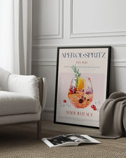 Aperol Spritz Cocktail - Nazma Khokhar Framed Art | Home or Office Art