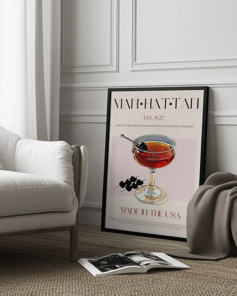 Classic Manhattan - Nazma Khokhar Framed Art | Home or Office Art