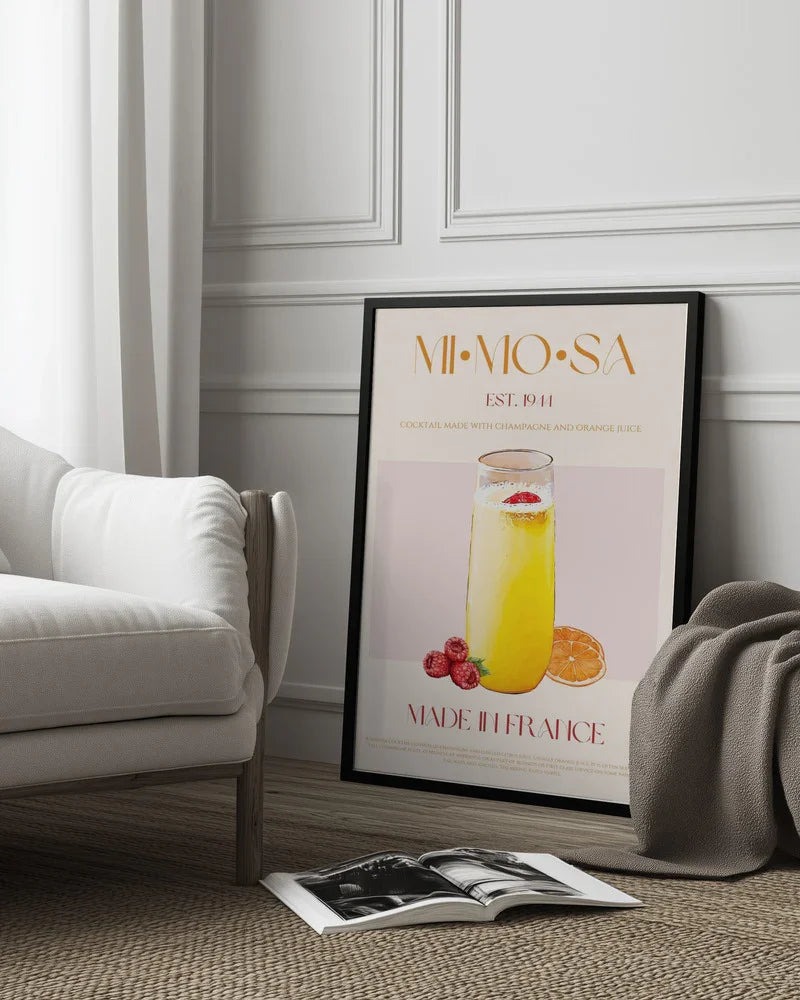 French Sunrise Sip - Nazma Khokhar Framed Art | Home or Office Art