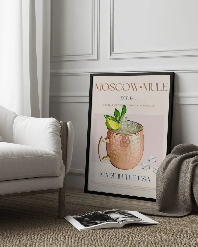 Moscow Mule Print - Nazma Khokhar Framed Art | Home or Office Art
