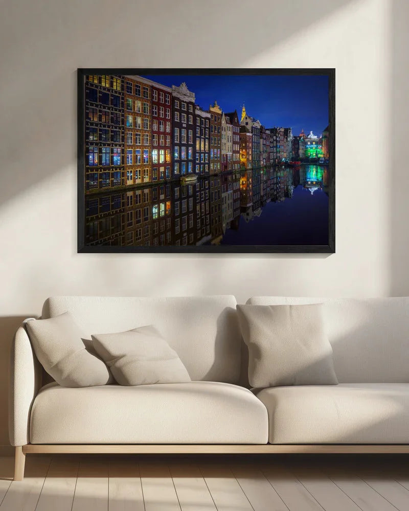 Amsterdam at night 2017 - Juan Pablo de Miguel Framed Art | Home or Office Art
