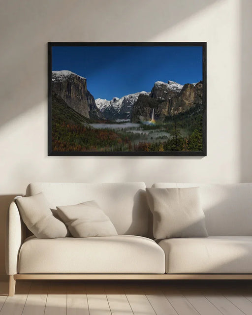 Bridalveil Fall Moonbow - Hua Zhu Framed Art | Home or Office Art
