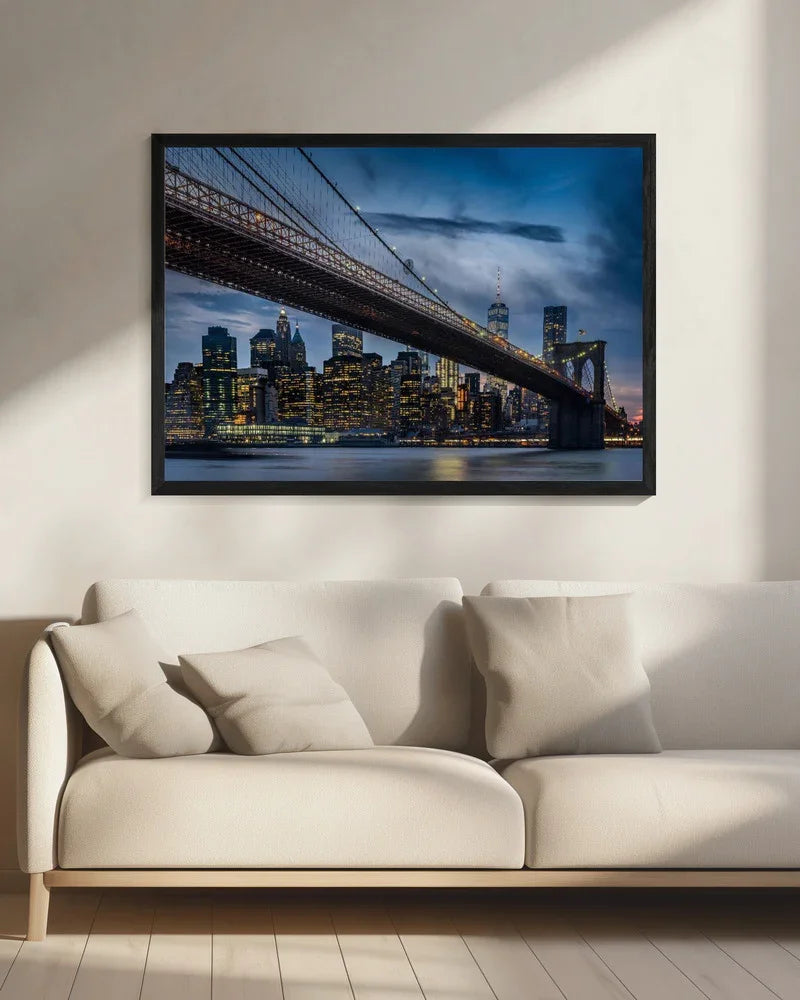 Manhattan from Dumbo - ILKER OZMEN Framed Art | Home or Office Art