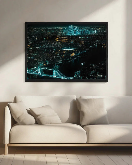 Cyberpunk London Framed Art I Framed Art ShutterLore | Home or Office Art