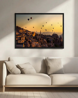 Sunrise over Cappadocia Framed Art Yavuz Pancareken | Home or Office Art