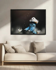 Fluffy Framed Art Lienjp | Home or Office Art