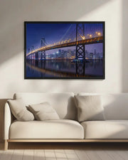 Urban Illusion: The Bay Bridge Framed Art Michael Zheng | Home or Office Art