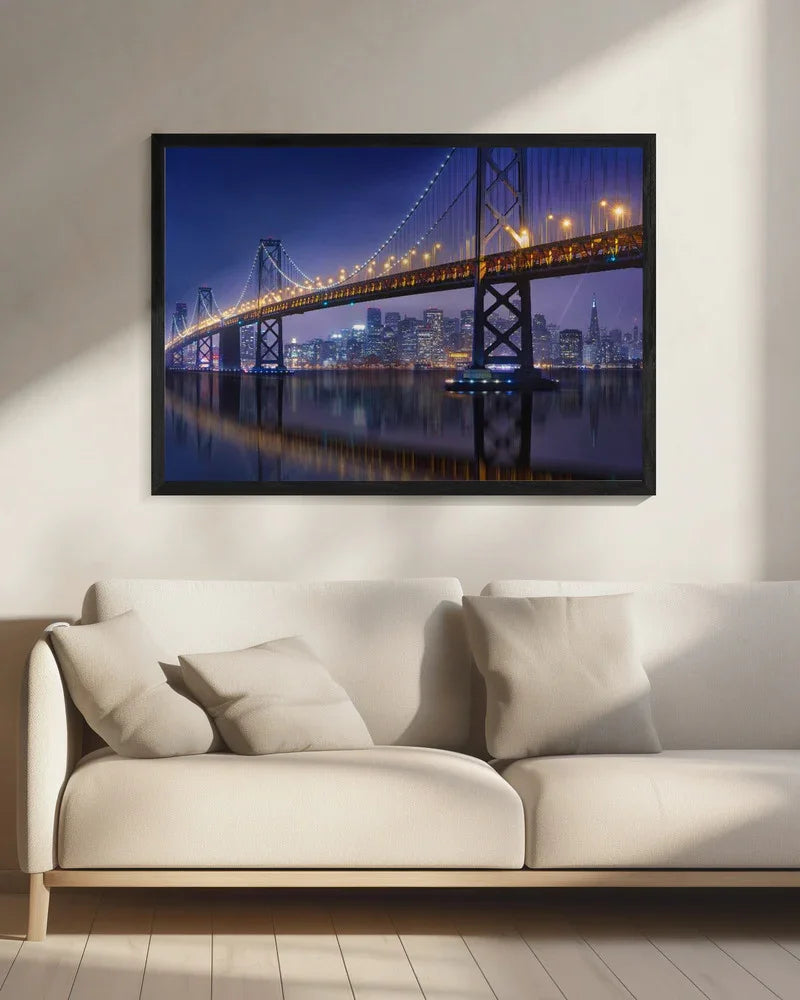 Urban Illusion: The Bay Bridge Framed Art Michael Zheng | Home or Office Art