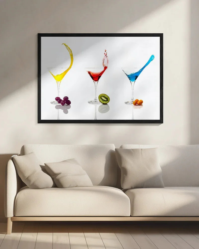 Cocktails and Fruit - Ulrike Leinemann Framed Art | Home or Office Art