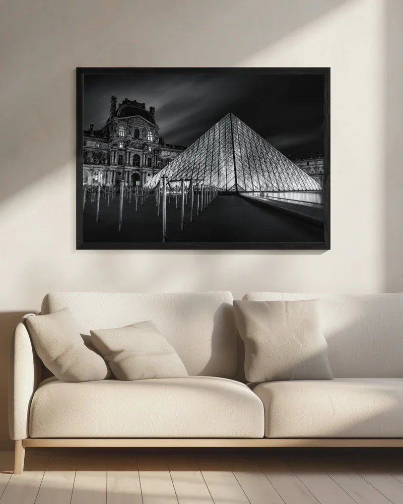 Louvre at Night Framed Art Catherine Wang | Home or Office Art