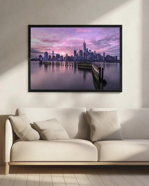 Manhattan's morning Framed Art Jie Jin | Home or Office Art