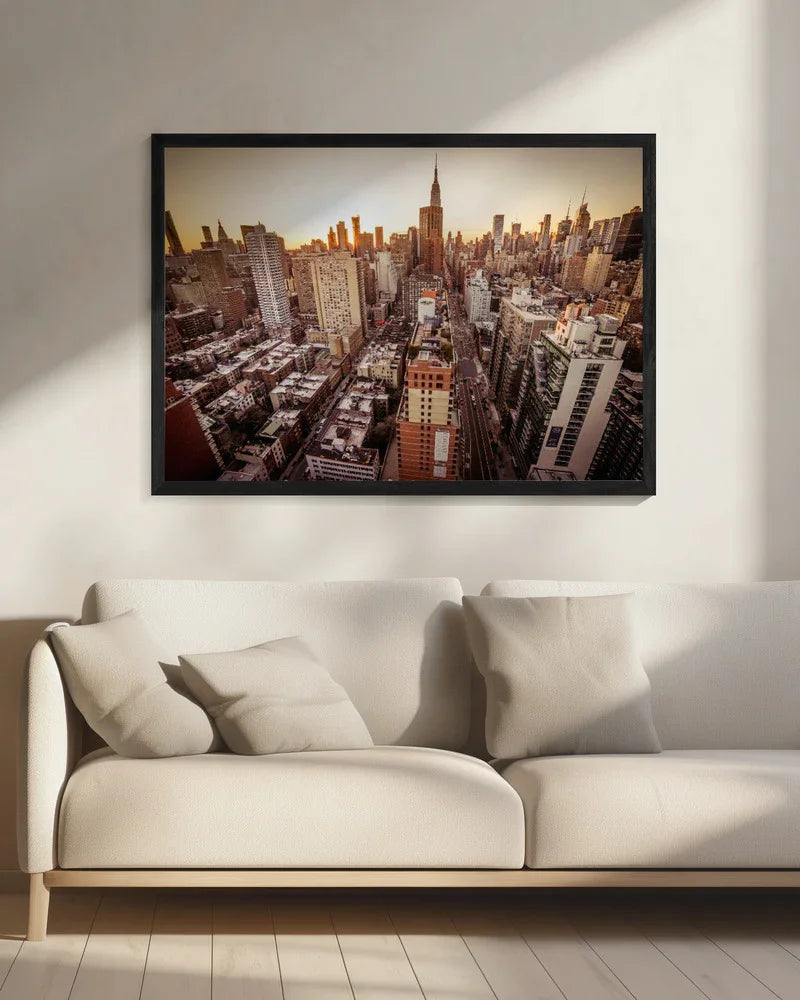 Midtown East Wide Angle Framed Art Christopher R. Veizaga | Home or Office Art