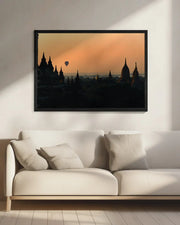 Sunrise in Bagan Framed Art Marco Tagliarino | Home or Office Art