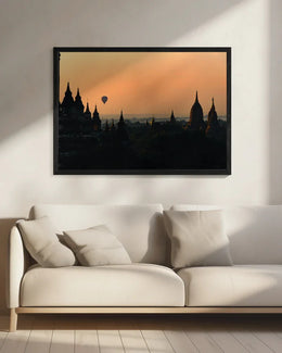 Sunrise in Bagan Framed Art Marco Tagliarino | Home or Office Art